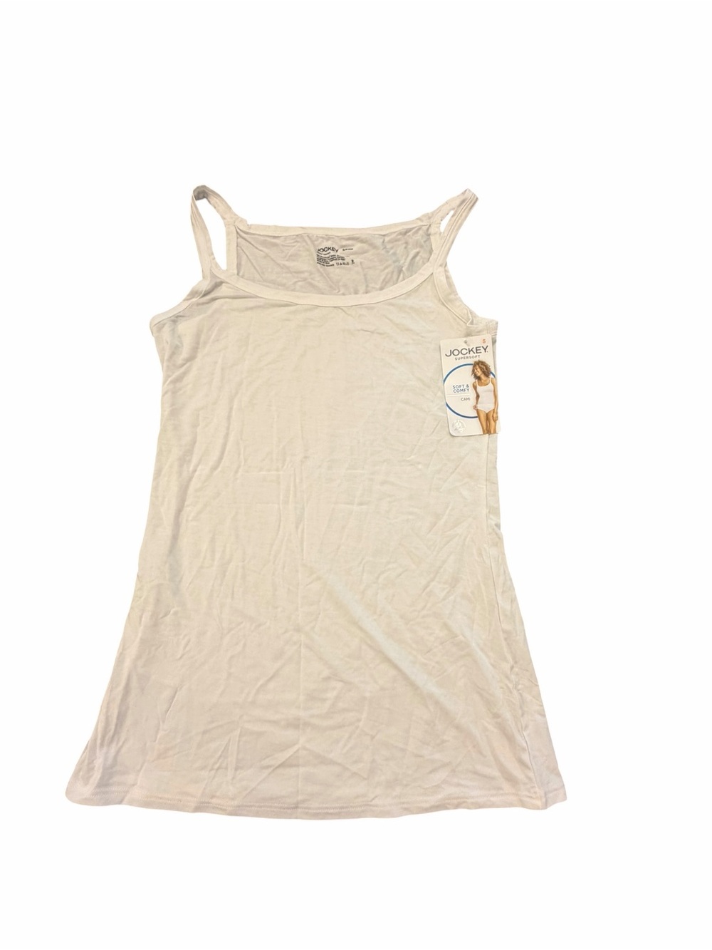Jockey Women's Supersoft Cami Soft & Comfy White NEW $20 Small Stretch